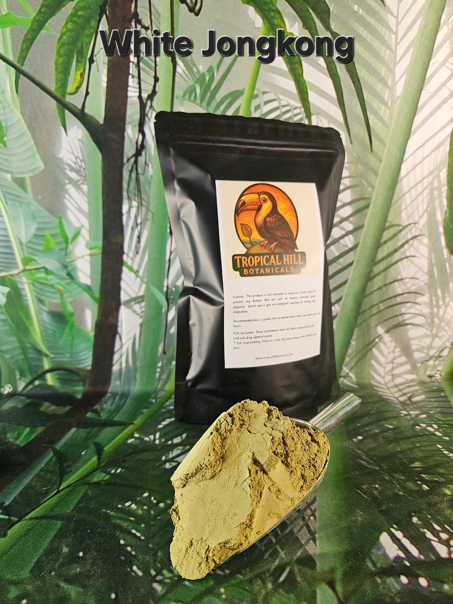 White JongKong - White Vein Kratom Powder